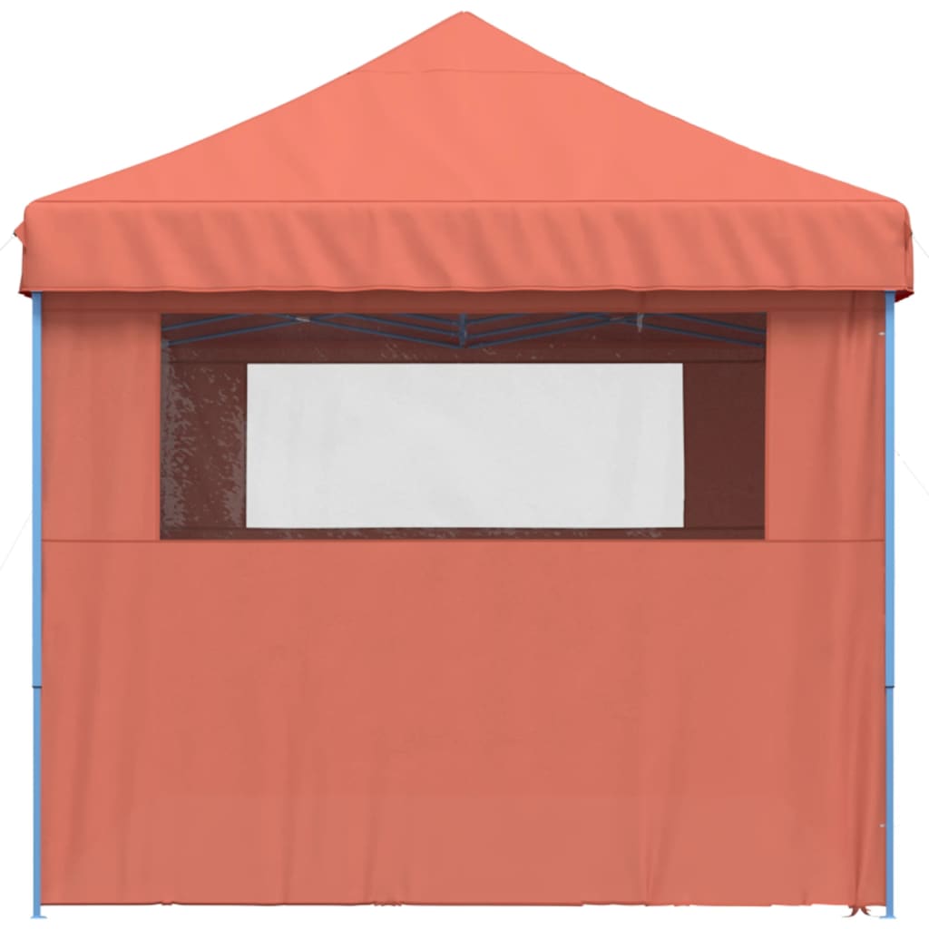 Tendone per Feste Pieghevole Pop-Up con 4 Pareti Terracotta 4004957