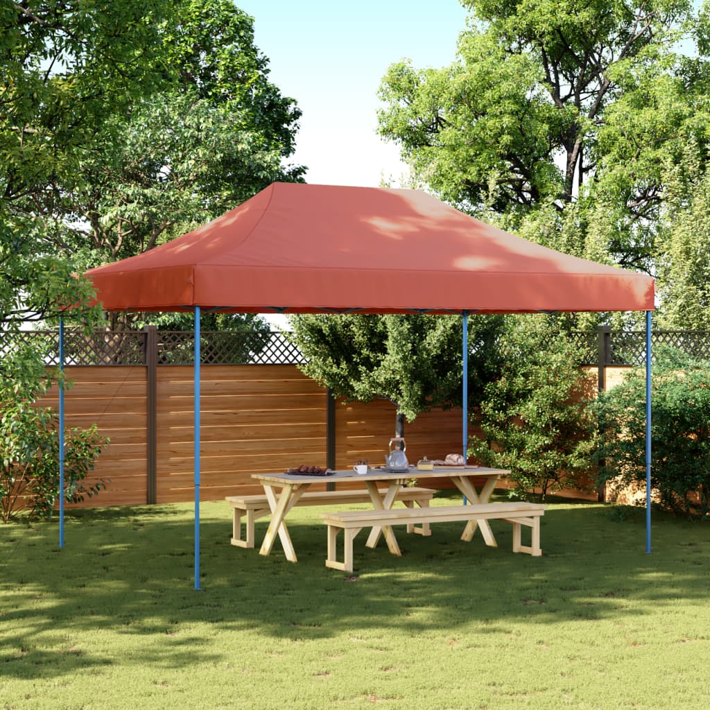 Tenda da Festa Pieghevole Pop-Up Terracotta 440x292x315 cm 4004965