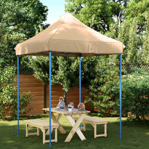 Tenda da Festa Pieghevole Pop-Up Beige 200x200x306 cm 4004983