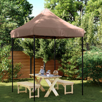 Tenda da Festa Pieghevole Pop-Up Marrone 200x200x306 cm 4004988