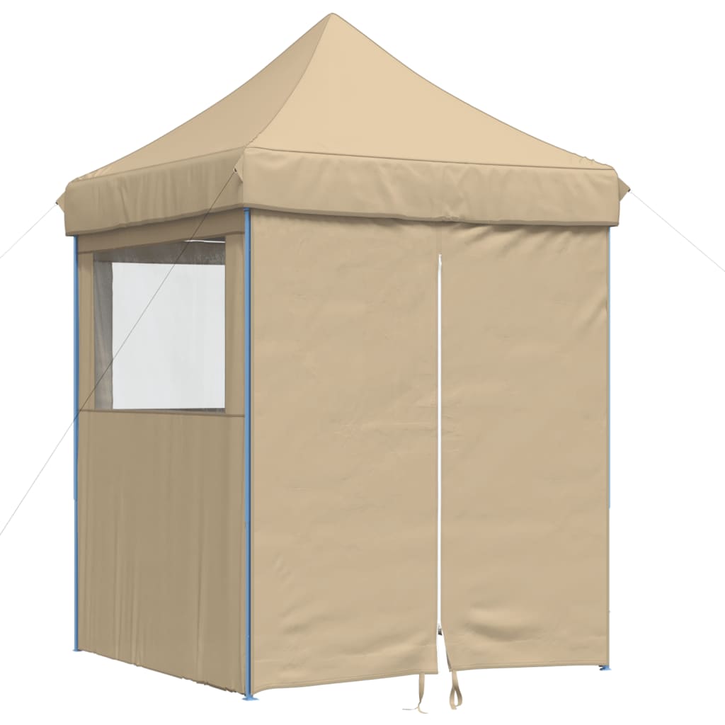 Tendone per Feste Pieghevole Pop-Up con 4 Pareti Beige 4004999