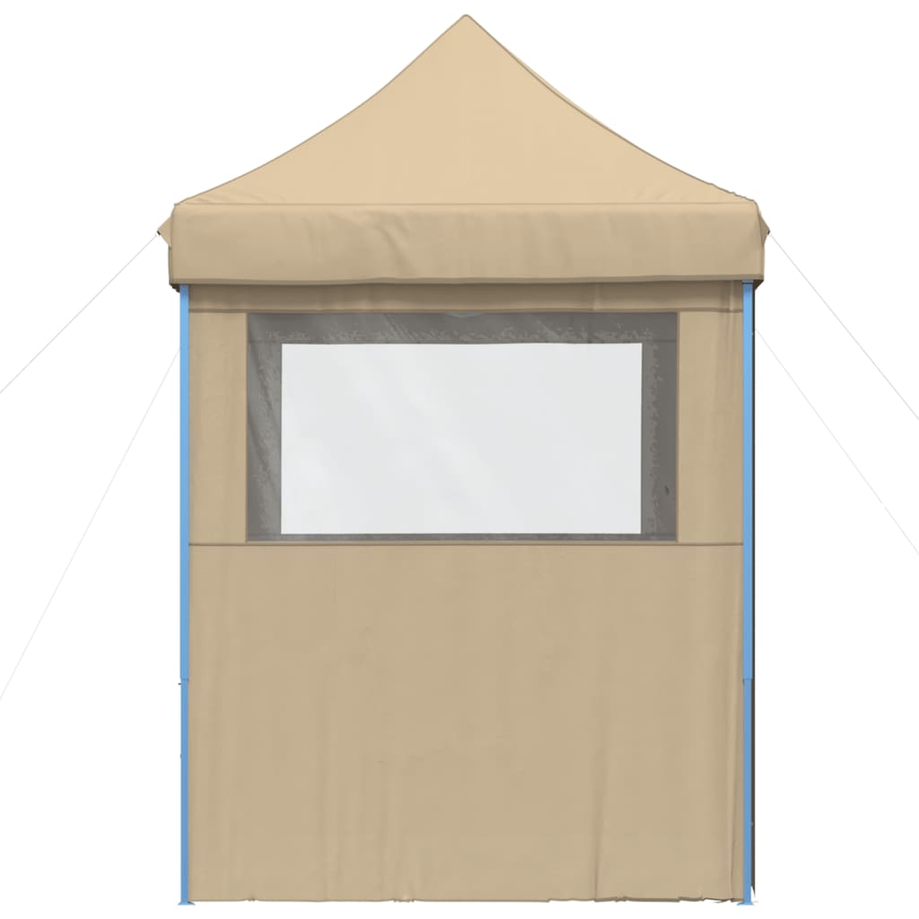 Tendone per Feste Pieghevole Pop-Up con 4 Pareti Beige 4004999