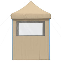 Tendone per Feste Pieghevole Pop-Up con 4 Pareti Beige 4004999