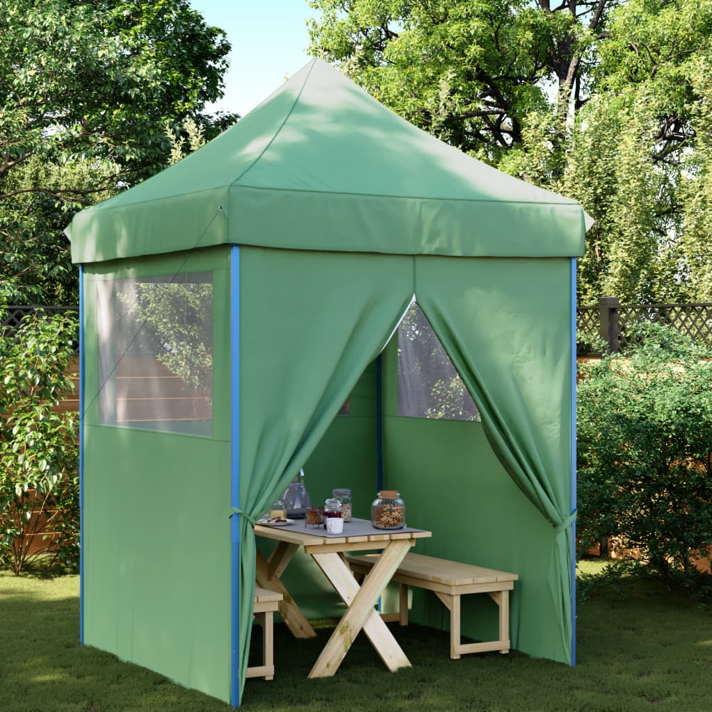 Tendone per Feste Pieghevole Pop-Up con 4 Pareti Verde 4005000