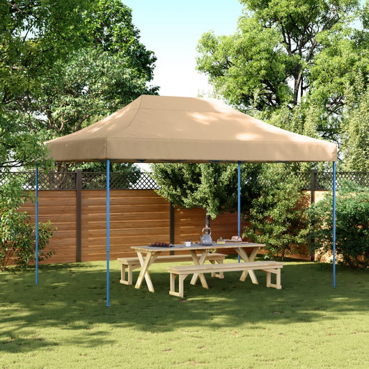 Tenda da Festa Pieghevole Pop-Up Beige 410x279x315 cm 4005007