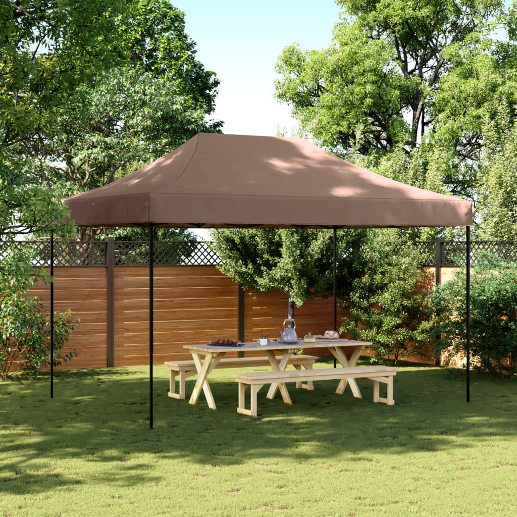 Tenda da Festa Pieghevole Pop-Up Marrone 410x279x315 cm 4005012