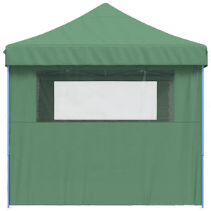 Tendone per Feste Pieghevole Pop-Up con 3 Pareti Verde 4005016