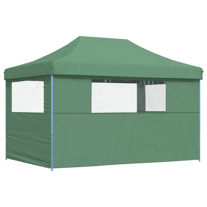 Tendone per Feste Pieghevole Pop-Up con 3 Pareti Verde 4005016