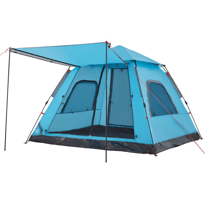 Tenda a Cupola da Campeggio 5 Persone Blu a Rilascio Rapido 4004147