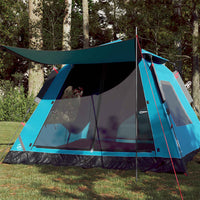 Tenda a Cupola da Campeggio 5 Persone Blu a Rilascio Rapido 4004147