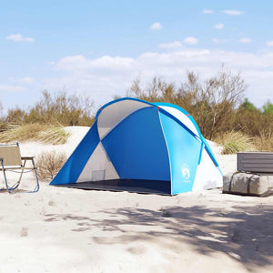 Tenda da Spiaggia 2 Persone Pop-Up Azzurra Impermeabile 4004158