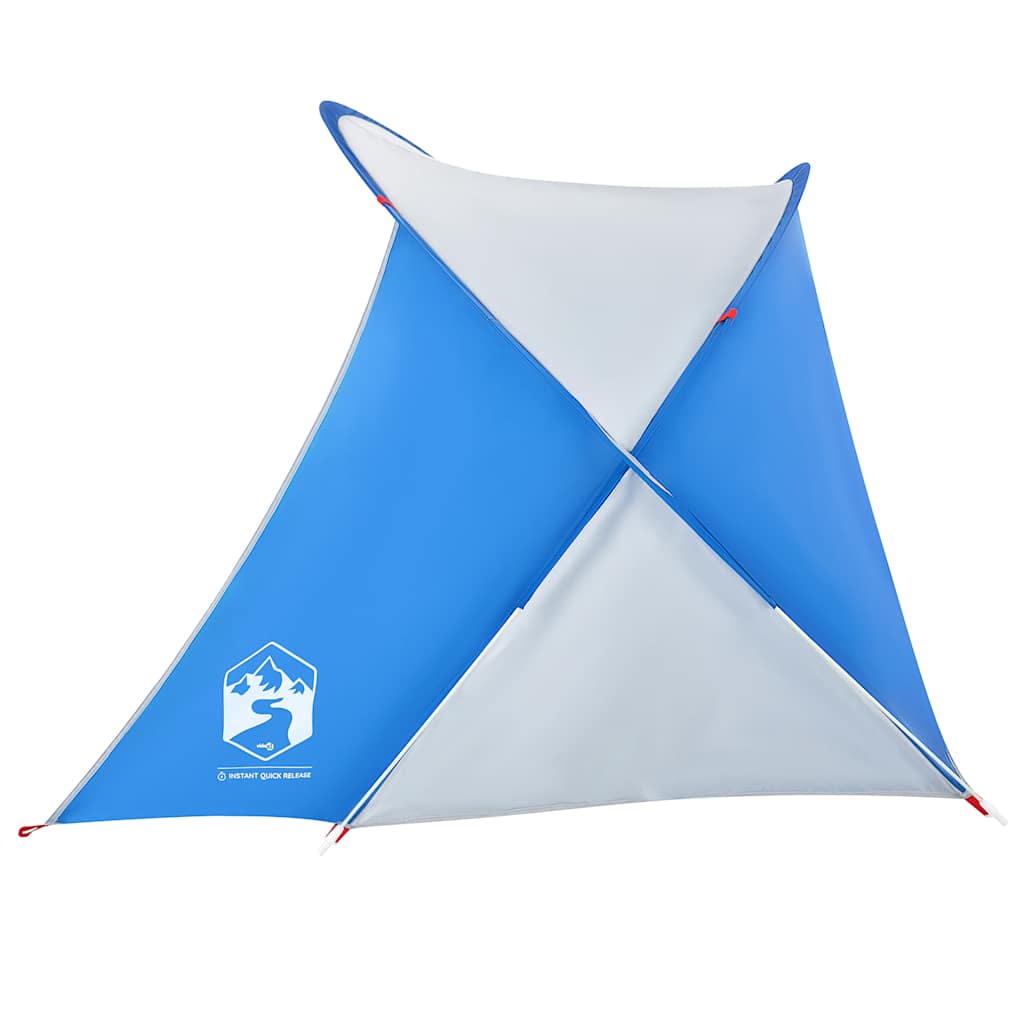 Tenda da Spiaggia 2 Persone Pop-Up Azzurra Impermeabile 4004158