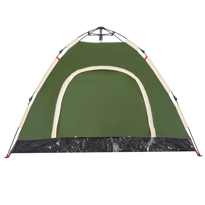 Tenda da Campeggio 3 Persone Verde a Rilascio Rapido 4004165