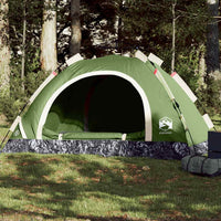 Tenda da Campeggio 3 Persone Verde a Rilascio Rapido 4004165