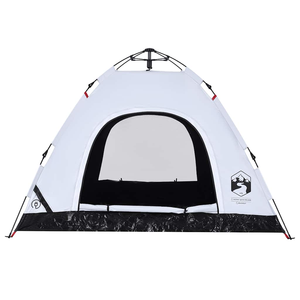 Tenda 3 Persone Bianca in Tessuto Oscurante a Rilascio Rapido 4004168