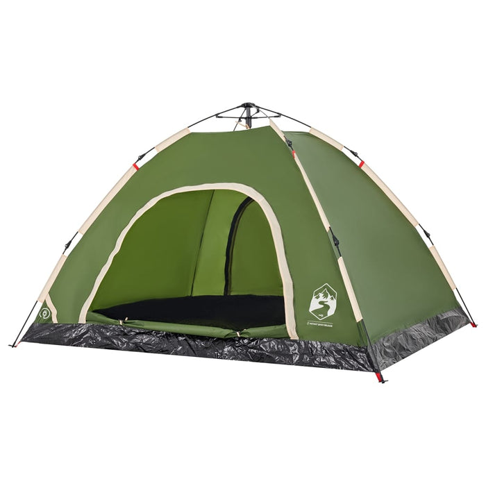 Tenda da Campeggio 4 Persone Verde a Rilascio Rapido 4004169