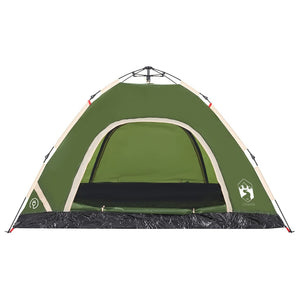 Tenda da Campeggio 4 Persone Verde a Rilascio Rapido 4004169