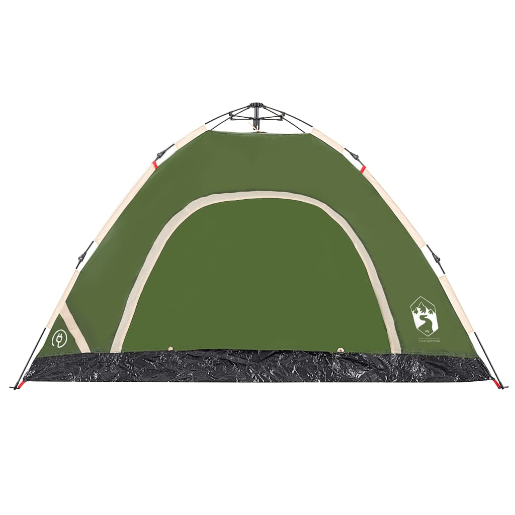 Tenda da Campeggio 4 Persone Verde a Rilascio Rapido 4004169