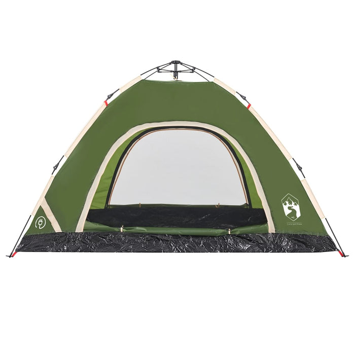 Tenda da Campeggio 4 Persone Verde a Rilascio Rapido 4004169