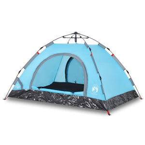 Tenda da Campeggio 4 Persone Blu a Rilascio Rapido 4004170