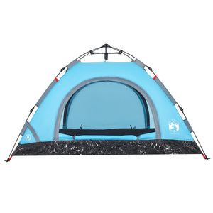 Tenda da Campeggio 4 Persone Blu a Rilascio Rapido 4004170