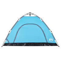 Tenda da Campeggio 4 Persone Blu a Rilascio Rapido 4004170