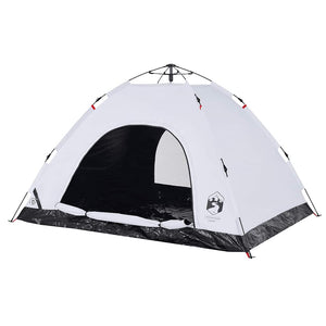 Tenda 4 Persone Bianca in Tessuto Oscurante a Rilascio Rapido 4004172