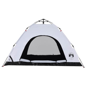 Tenda 4 Persone Bianca in Tessuto Oscurante a Rilascio Rapido 4004172