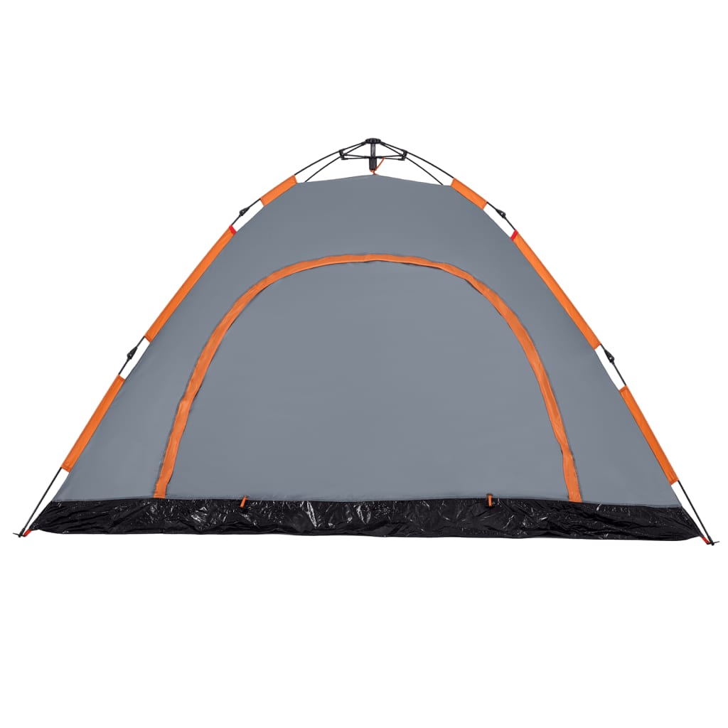 Tenda Campeggio 5 Persone Grigio e Arancione a Rilascio Rapido 4004175