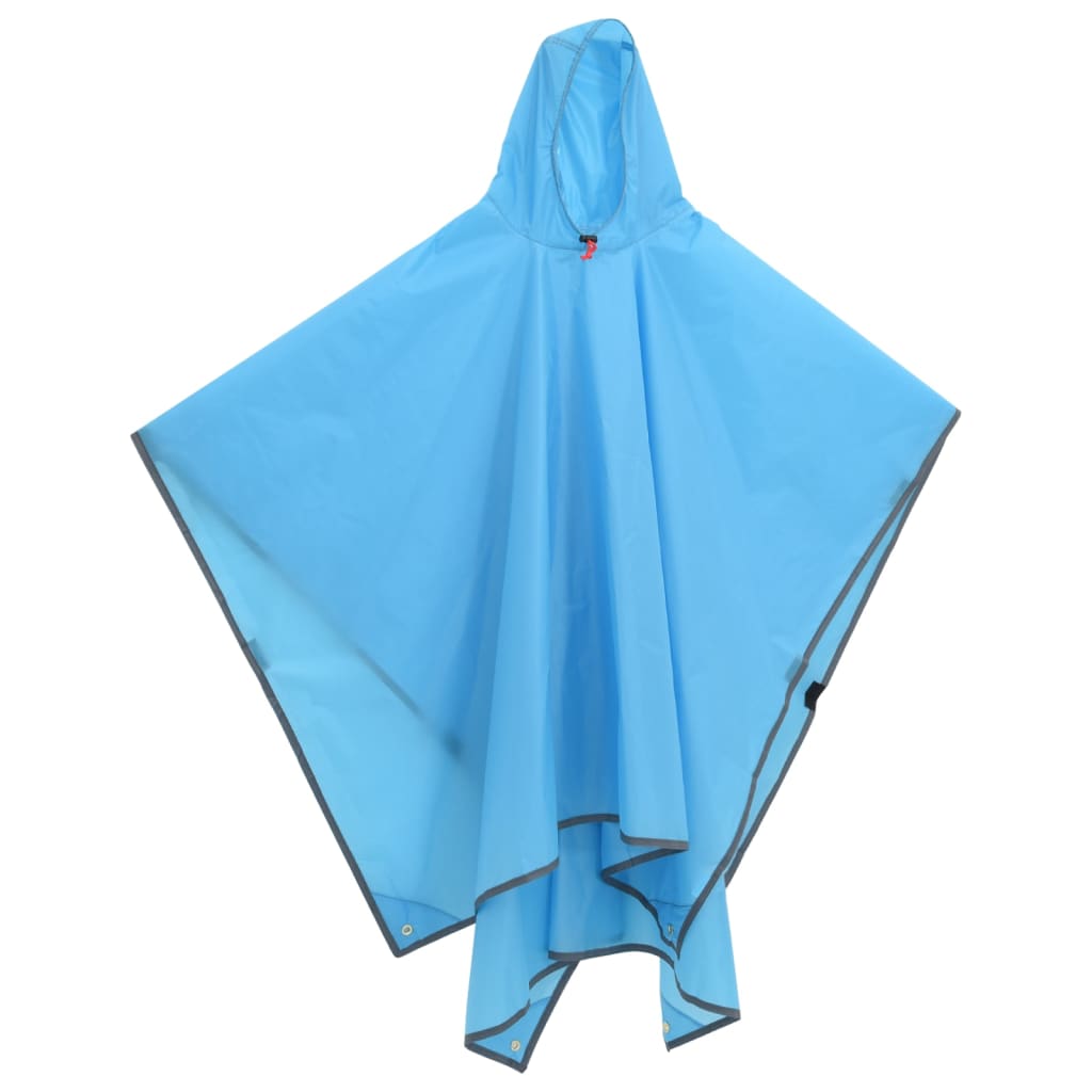 Poncho Antipioggia con Cappuccio Design 2 in 1 Blu 223x145 cm 4004198