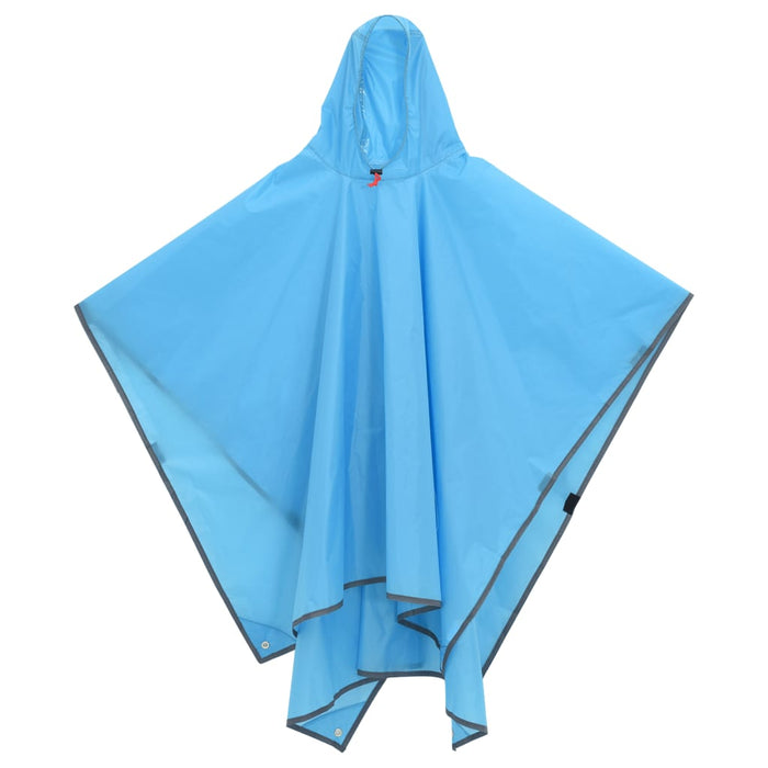 Poncho Antipioggia con Cappuccio Design 2 in 1 Blu 223x145 cm 4004198