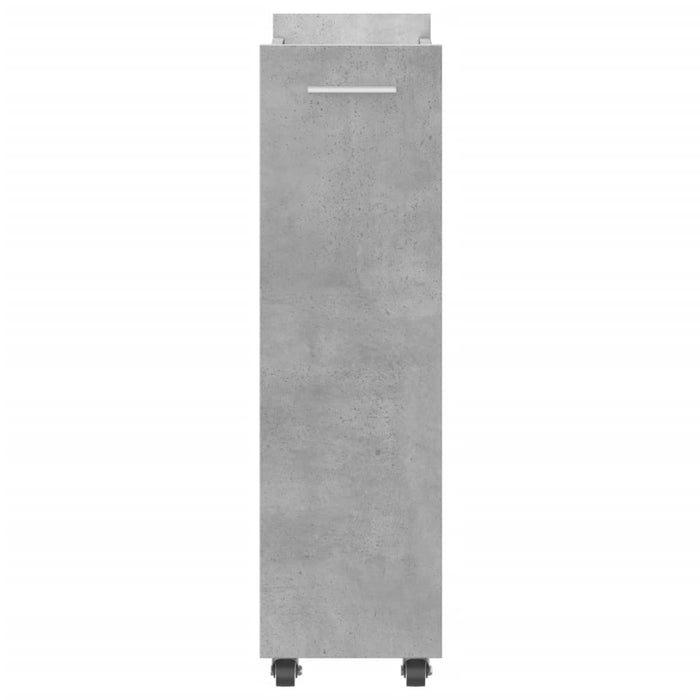 Mobile con Ruote Grigio Cemento 60x22x79cm in Legno Multistrato 840418