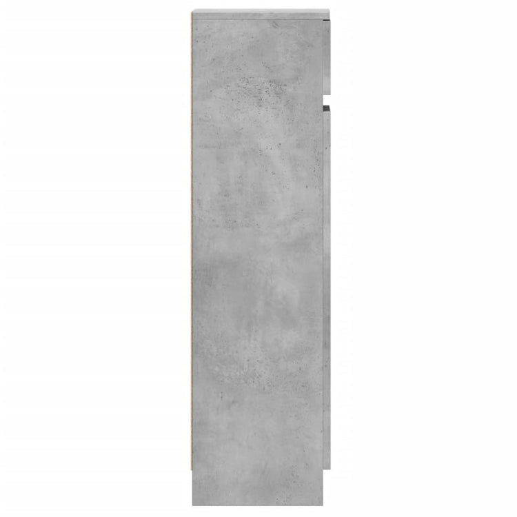 Scarpiera Grigio Cemento 100,5x28x100 cm in Legno Multistrato 840425