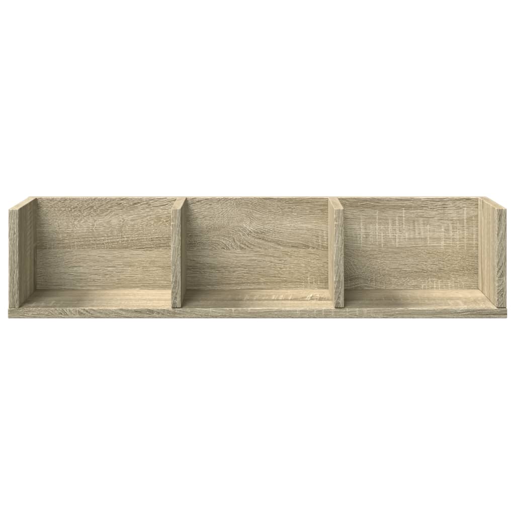 Mobili Parete 2 pz Rovere Sonoma 75x18x16,5cm Legno Multistrato 840434