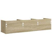 Mobili Parete 2 pz Rovere Sonoma 75x18x16,5cm Legno Multistrato 840434