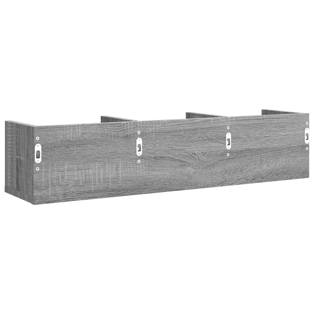 Mobile Pensile Grigio Sonoma 75x18x16,5 cm in Legno Multistrato 840439