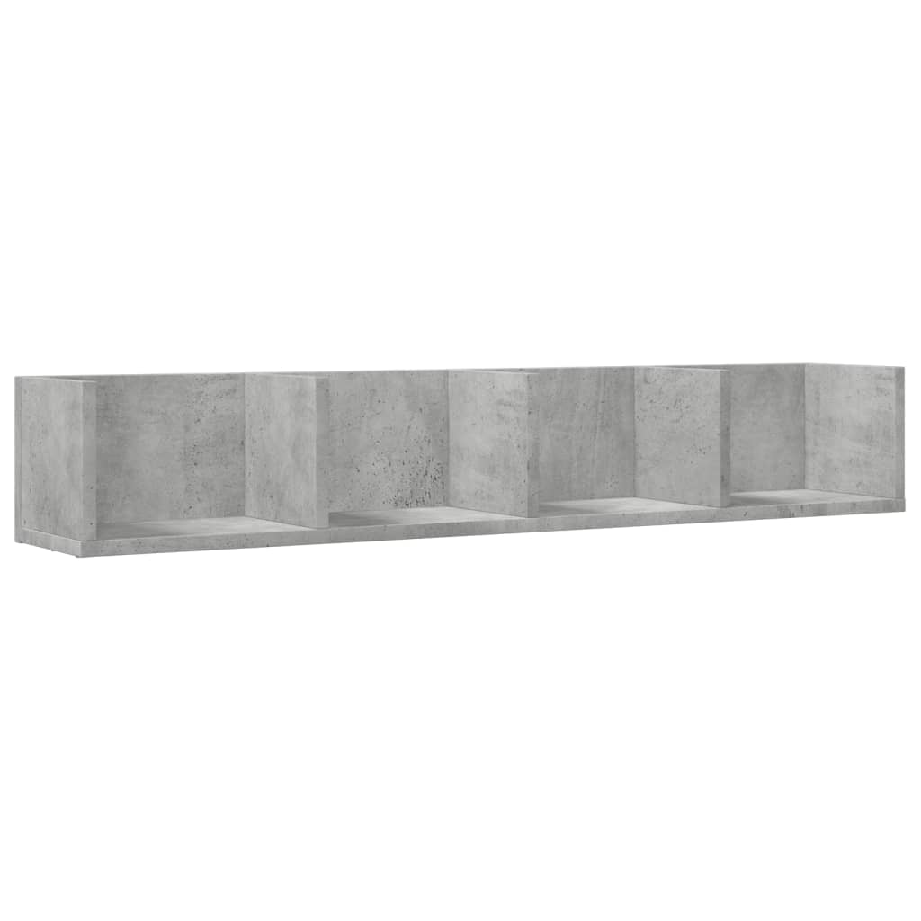 Mobili Parete 2 pz Grigio Cemento 99x18x16,5 cm in Multistrato 840450