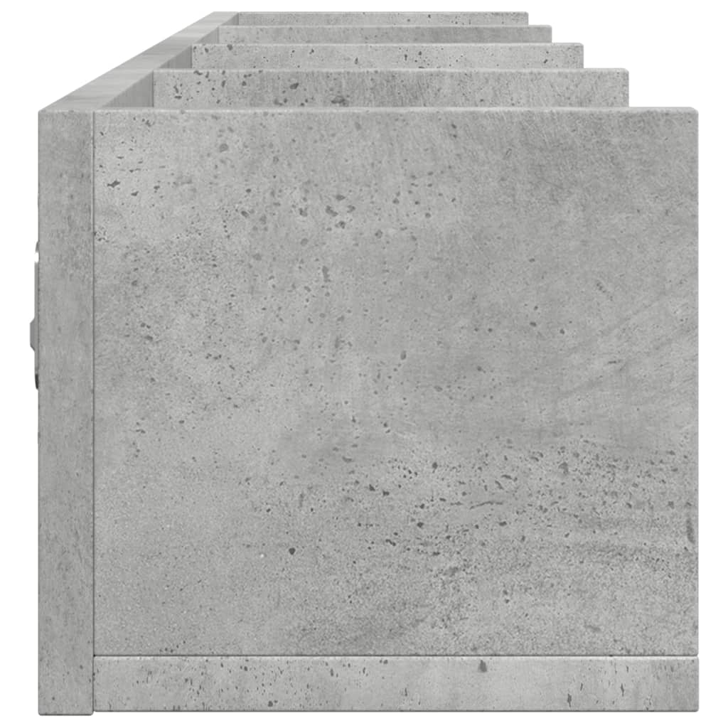 Mobili Parete 2 pz Grigio Cemento 99x18x16,5 cm in Multistrato 840450