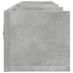 Mobili Parete 2 pz Grigio Cemento 99x18x16,5 cm in Multistrato 840450