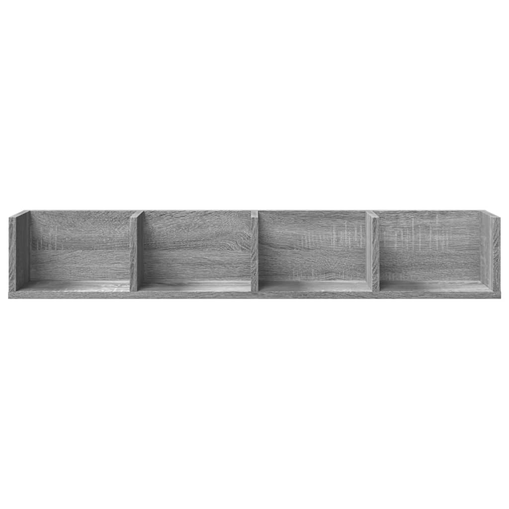 Mobili Parete 2 pz Grigio Sonoma 99x18x16,5cm Legno Multistrato 840454