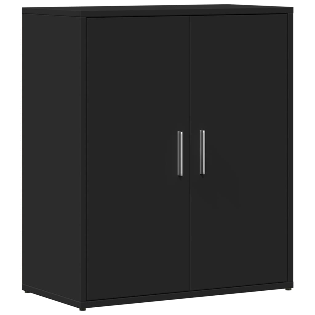 Credenza Nero 60x31x70 cm in Legno Multistrato 840458