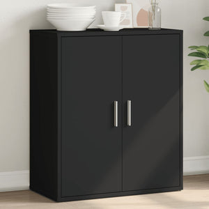 Credenza Nero 60x31x70 cm in Legno Multistrato 840458