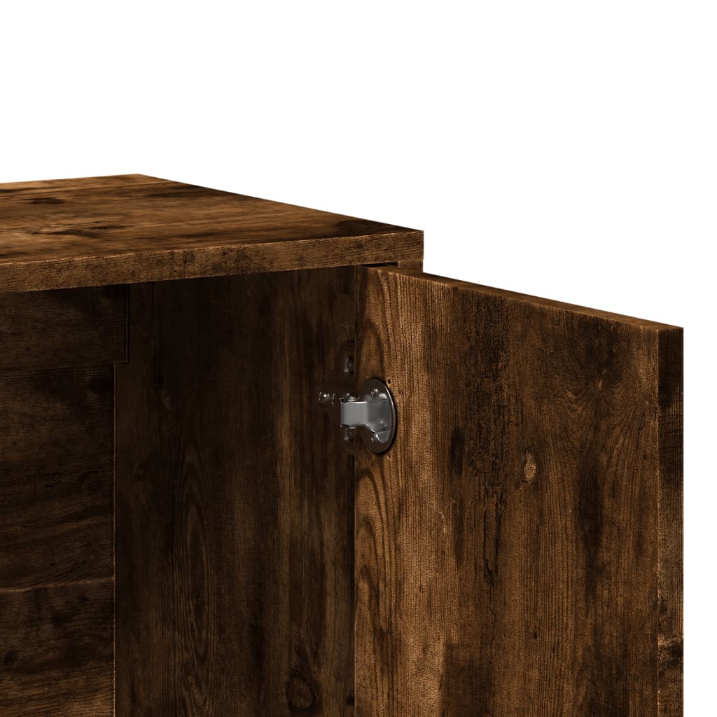 Credenza Rovere Fumo 60x31x70 cm in Legno Multistrato 840461