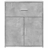 Credenza Grigio Cemento 60x31x70 cm in Legno Multistrato 840467