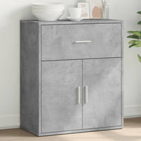 Credenza Grigio Cemento 60x31x70 cm in Legno Multistrato 840467