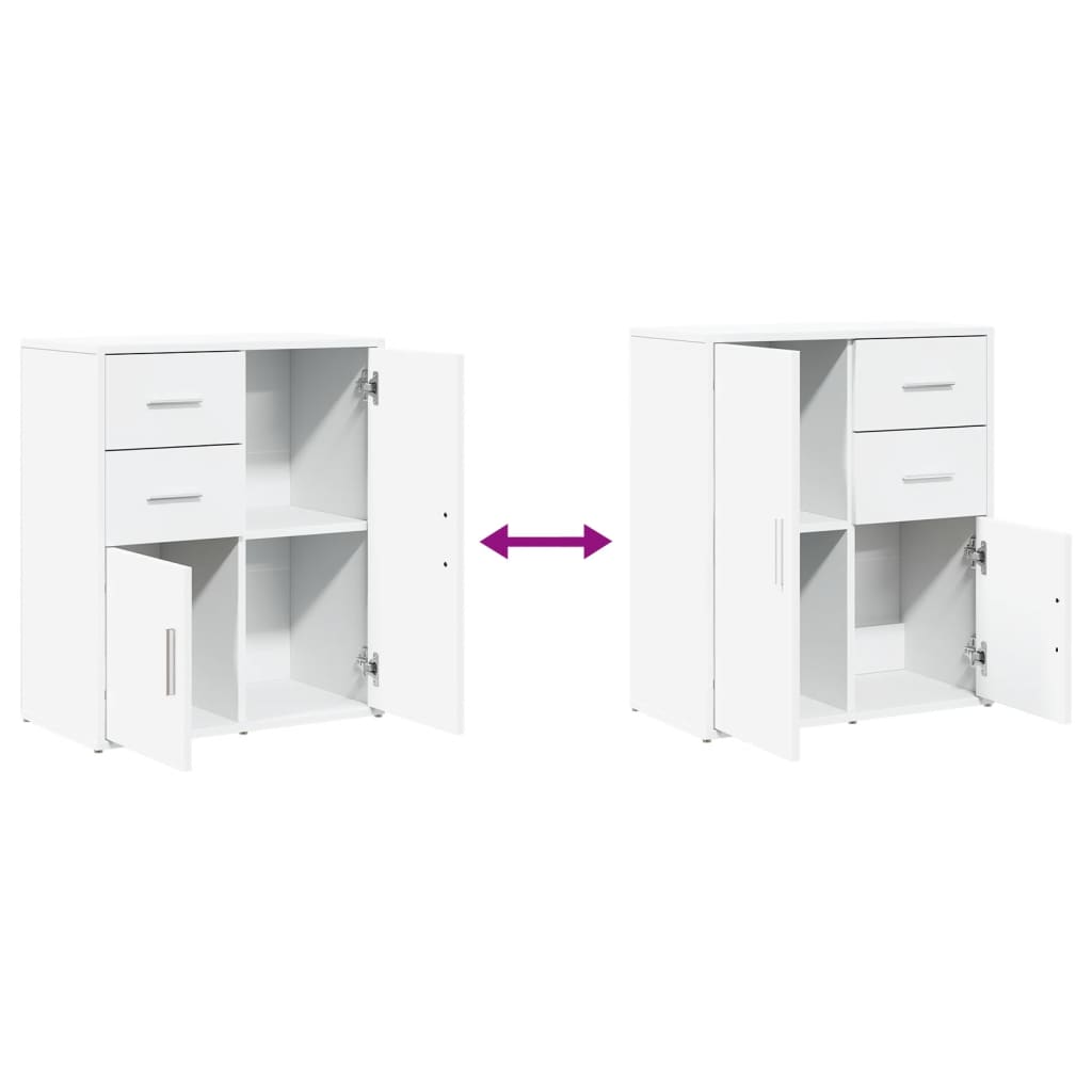 Credenza Bianco 60x31x70 cm in Legno Multistrato 840478