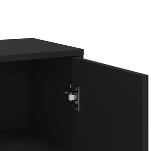 Credenza Nero 60x31x84 cm in Legno Multistrato 840486