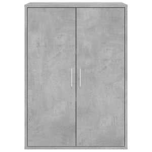 Credenza Grigio Cemento 60x31x84 cm in Legno Multistrato 840488