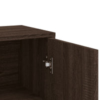 Credenza Rovere Marrone 60x31x84 cm in Legno Multistrato 840491