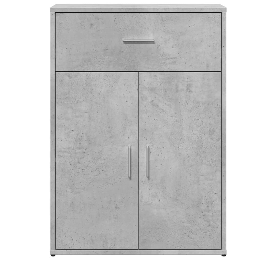 Credenza Grigio Cemento 60x30x84 cm in Legno Multistrato 840495